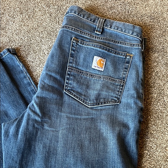 Carhartt Men's Relaxed Blue Jeans - Picture 4 of 4